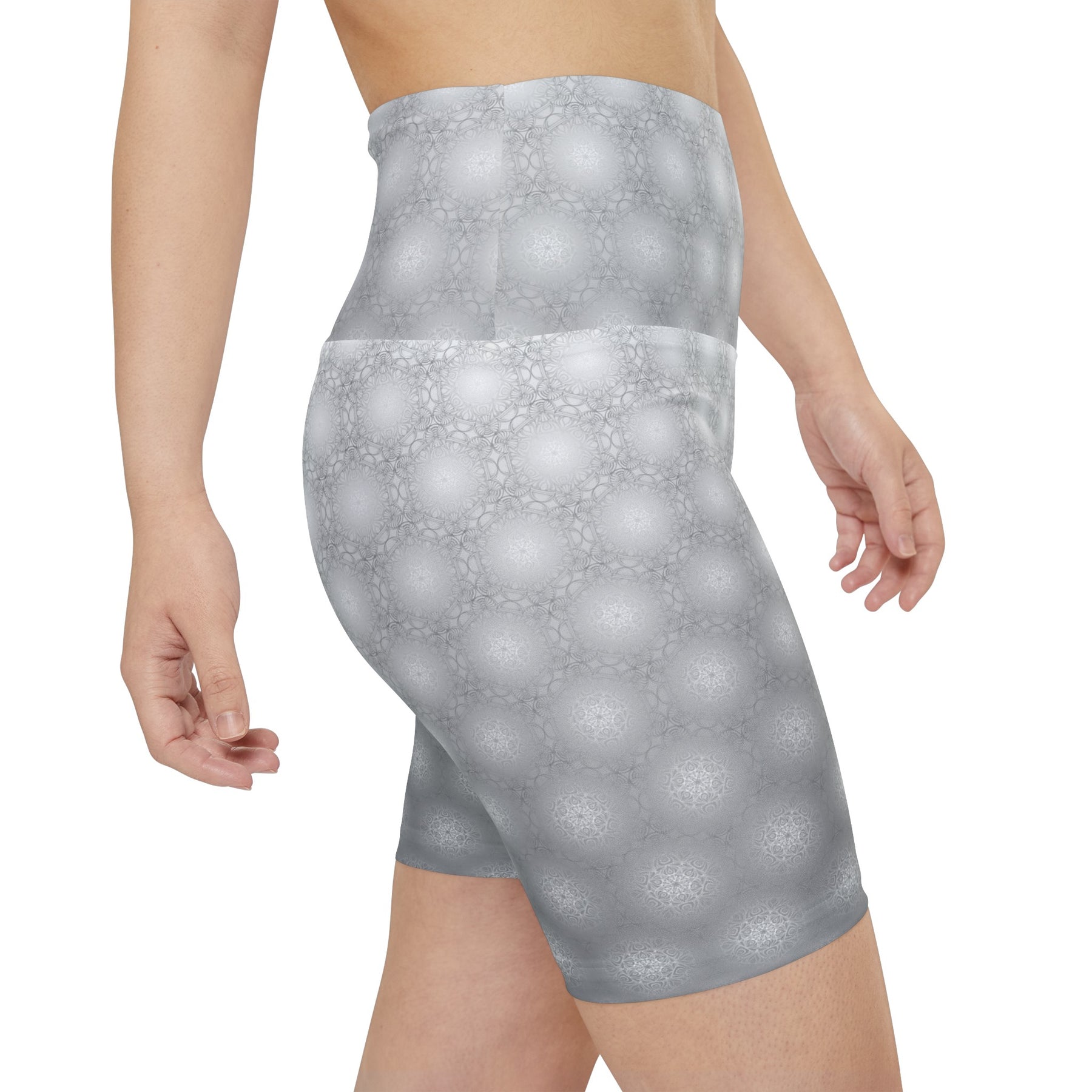 Metatrons Cube Fade Workout Shorts