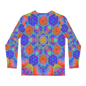 Psychedelic Mutations Cube Mandala Men's Long Sleeve Shirt