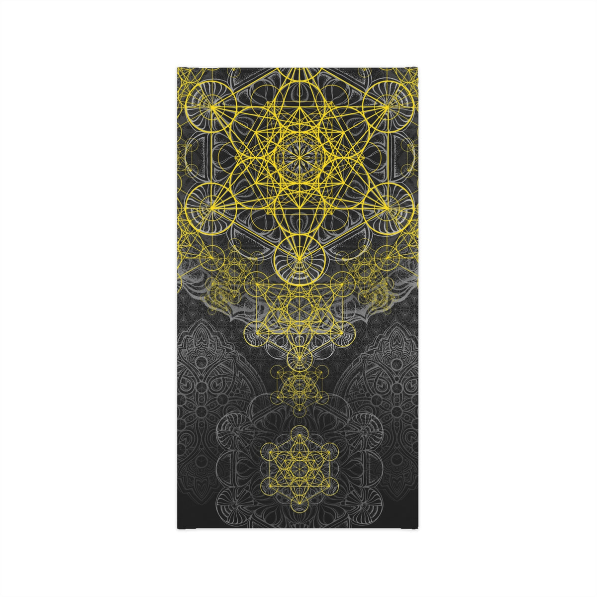 Metatron's Cube Mandala Neck Gaiter - Lightweight Stylish Face Covering for Outdoor Adventures