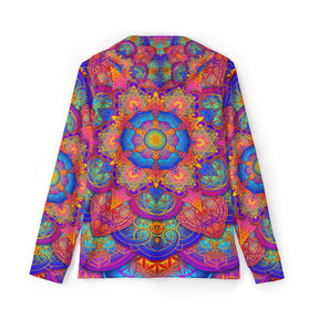 Psychedelic Metatrons Cube Mandala Men's Sun Hoodie