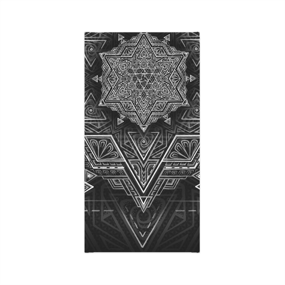 Star Tetrahedron Mandala Neck Gaiter - Lightweight Stylish Face Covering for Outdoor Adventures
