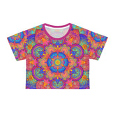 Sacred Geometry Mandala Crop Tee