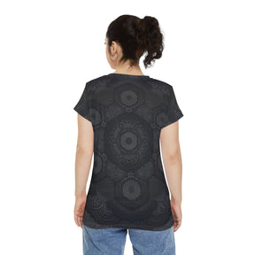 Blackout Mandala - Women's Short Sleeve Shirt