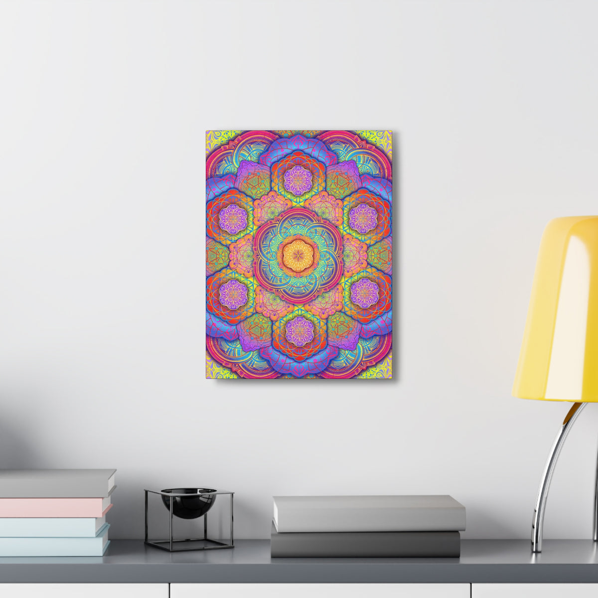 Psychedelic Mandala Canvas Print