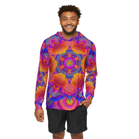 Psychedelic Mandala Men's Sun Hoodie