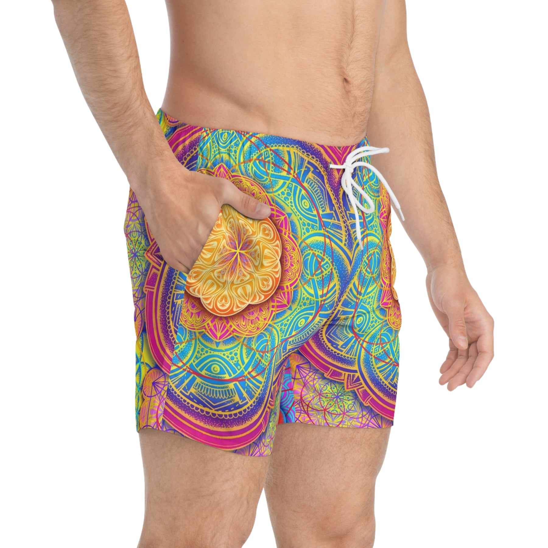 Sunset Mandala Swim Trunks