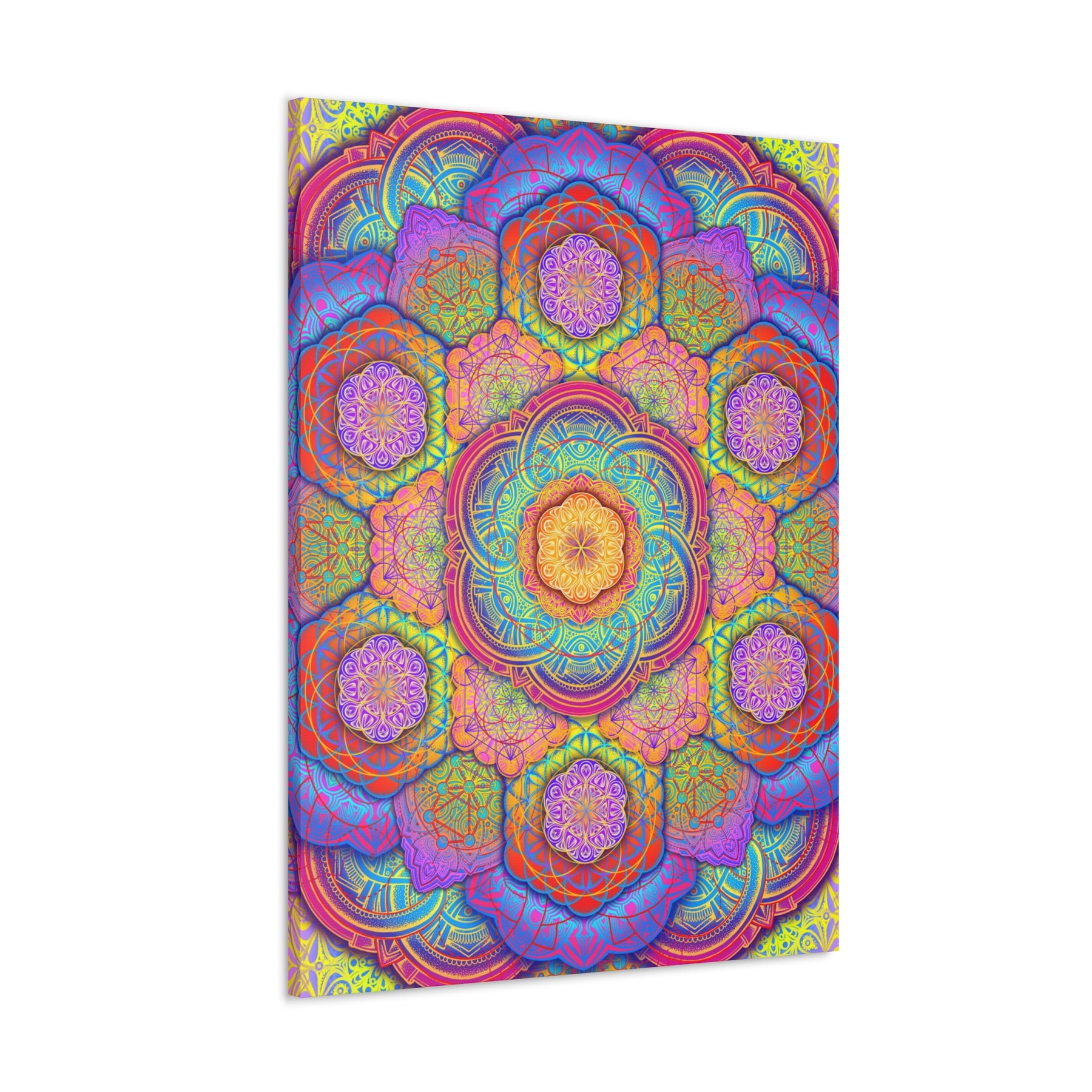 Psychedelic Mandala Canvas Print