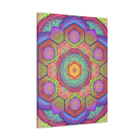 Psychedelic Mandala Canvas Print