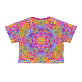 Psychedelic Mandala Crop Tee