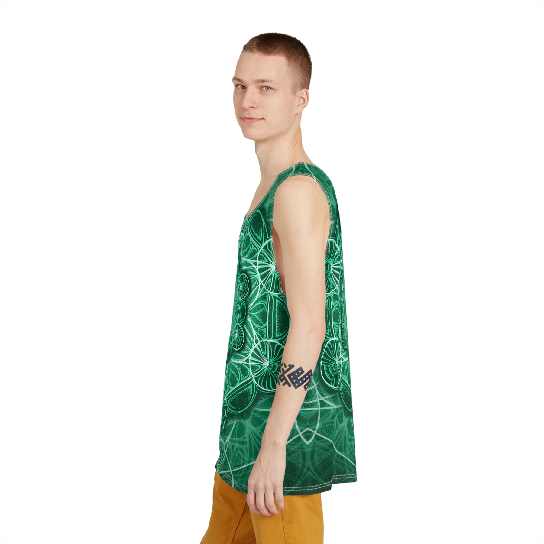 Metatron's Cube Mandala Men's Tank