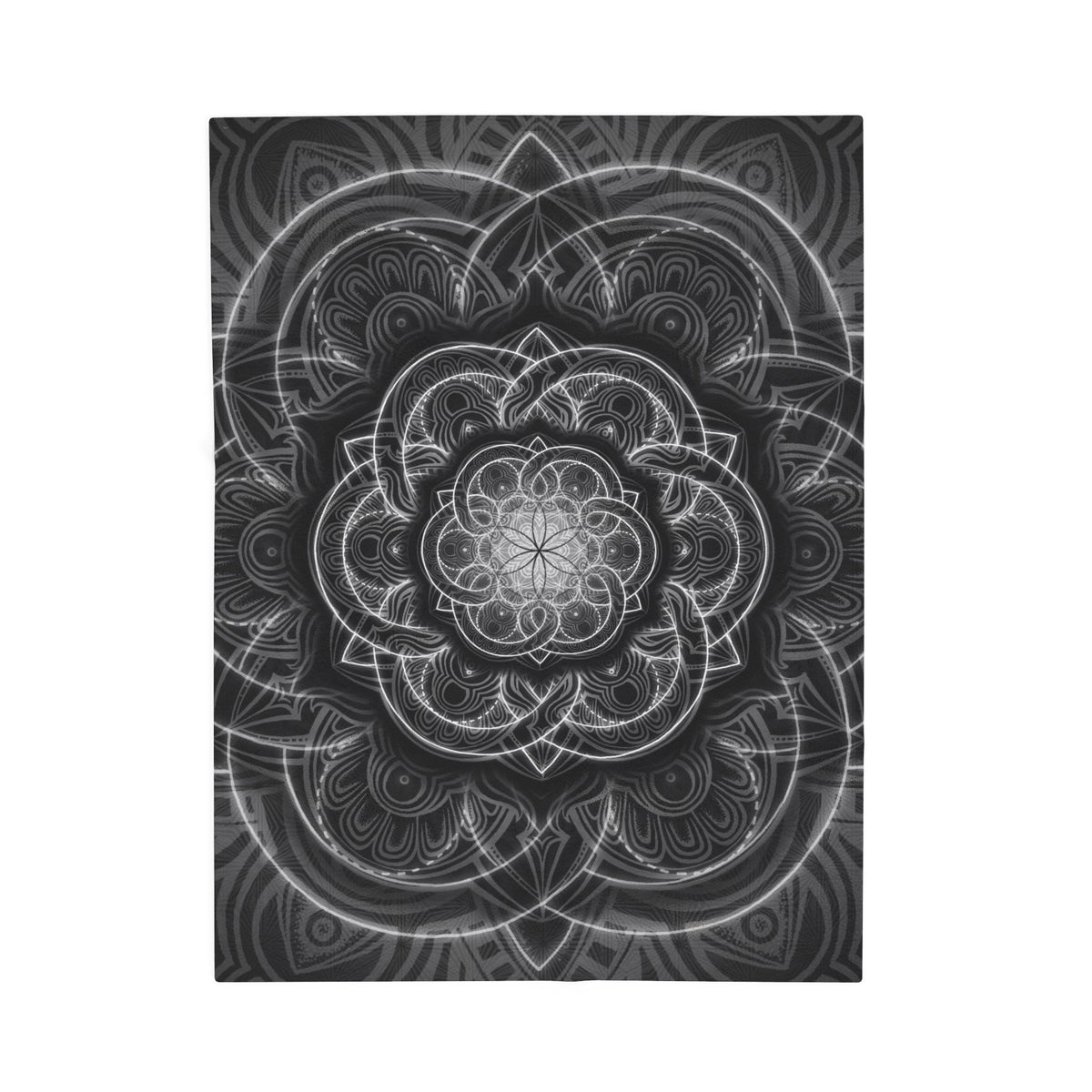 Flower of Life Velveteen Plush Blanket