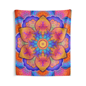 Psychedelic Mandala Wall Tapestry