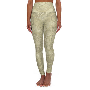 Dust Mandala High Waisted Yoga Leggings