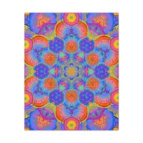 Psychedelic Metatron's Cube Canvas Print