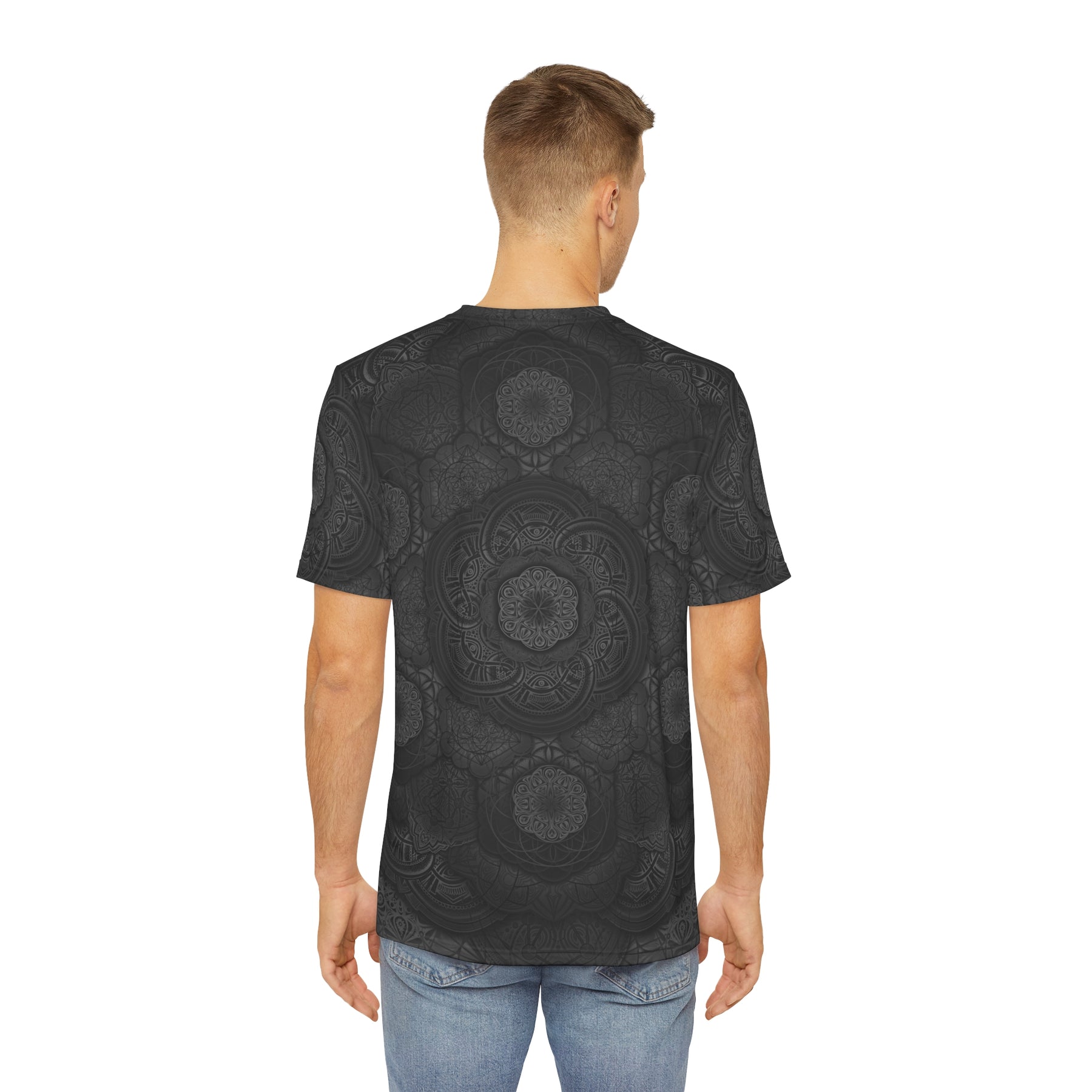 Blackout Mandala - Men's Polyester Tee