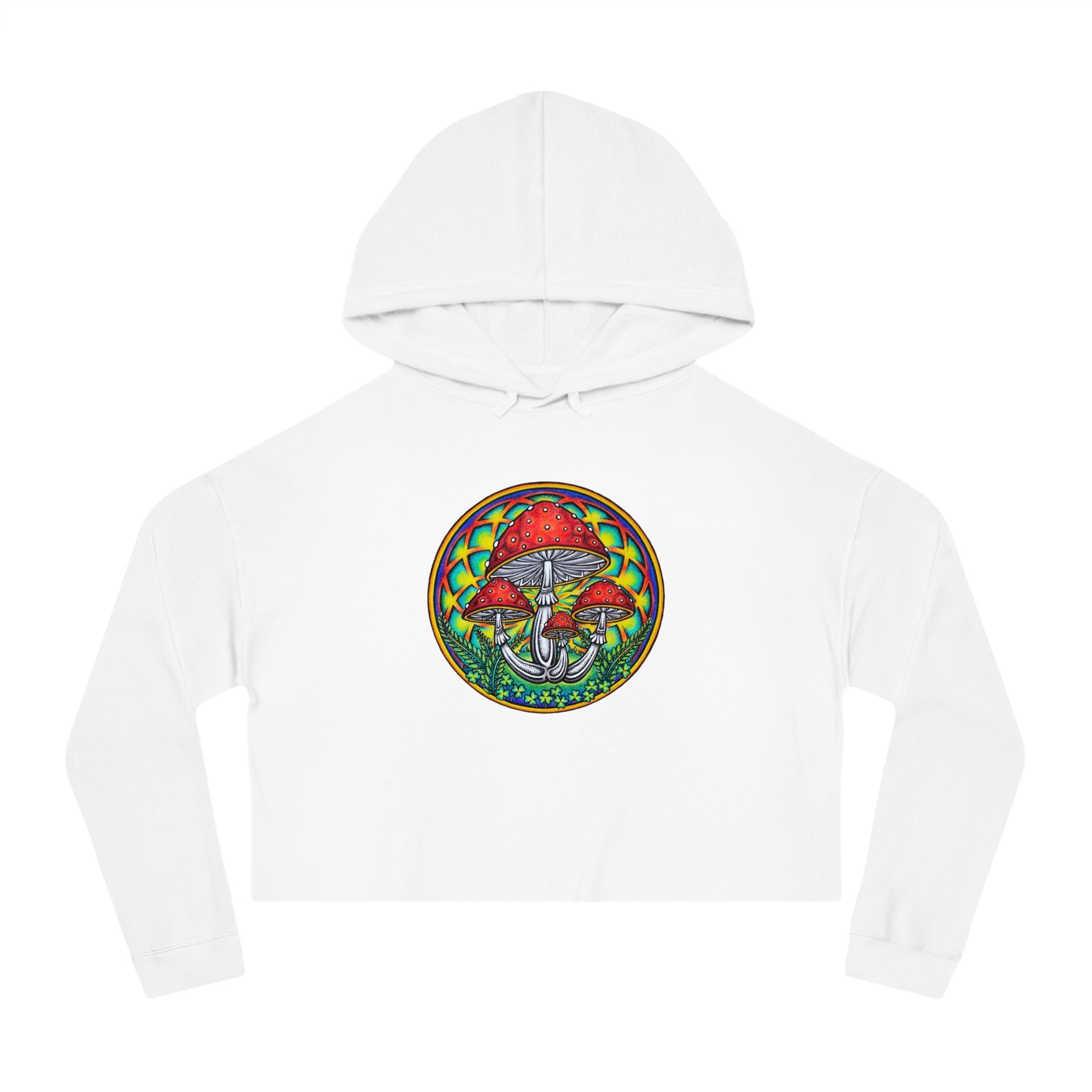 Mushroom - Women’s Cropped Hooded Sweatshirt