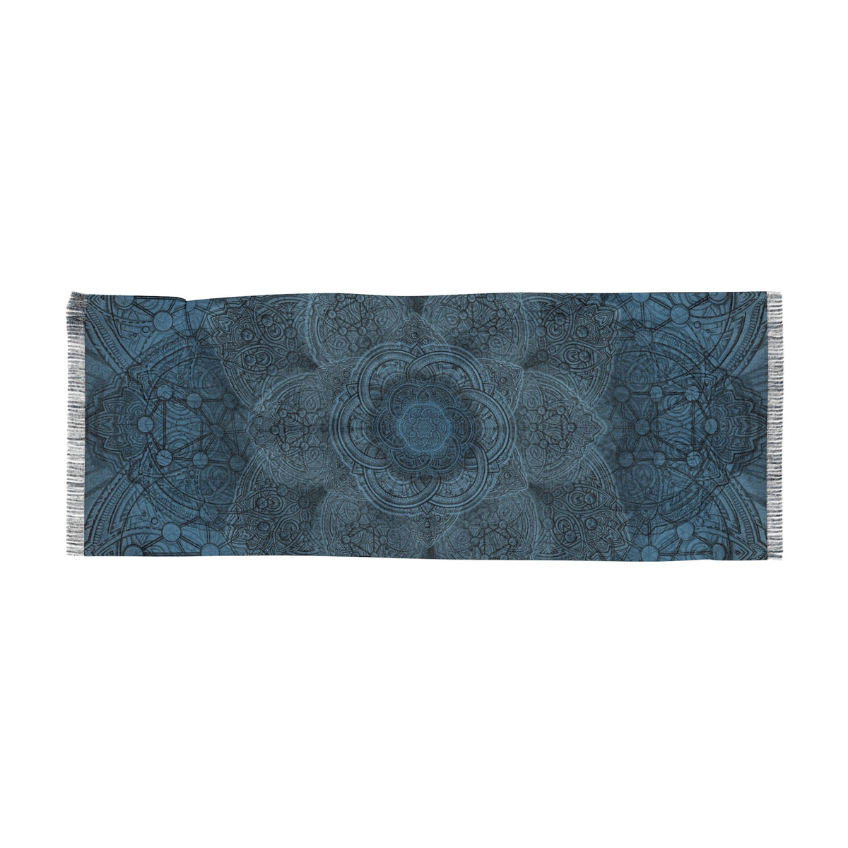 Blue Sacred Geometry Scarf