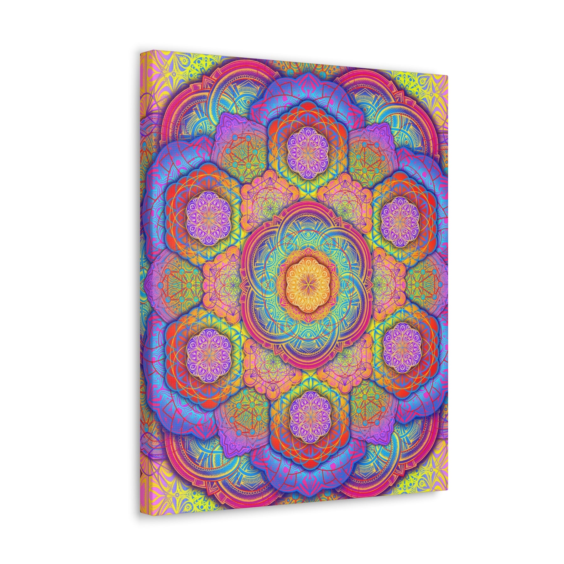 Psychedelic Mandala Canvas Print