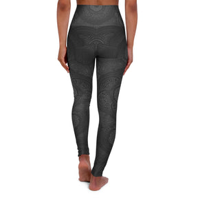 Blackout Mandala- High Waisted Yoga Leggings