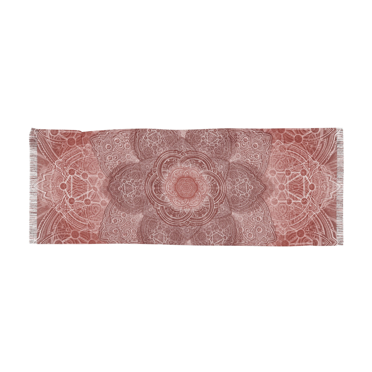 Red Sacred Geometry Scarf