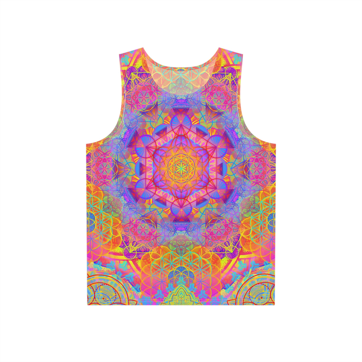 Psychedelic Flower of Life Men's Tank