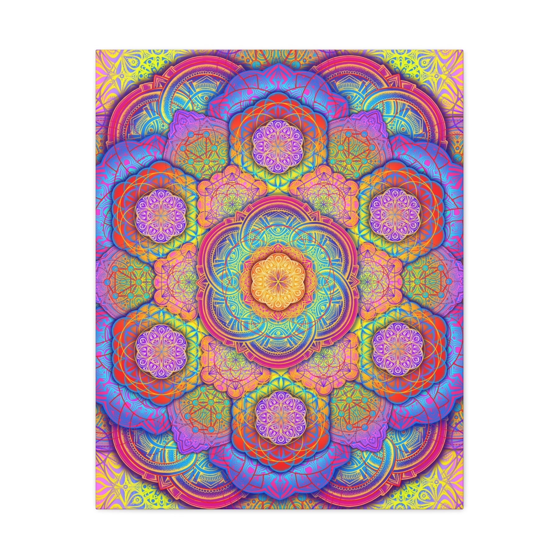 Psychedelic Mandala Canvas Print