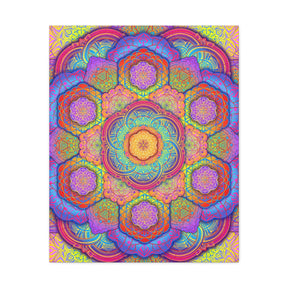 Psychedelic Mandala Canvas Print