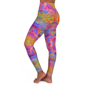 Sunrise Mandala - High Waisted Yoga Leggings