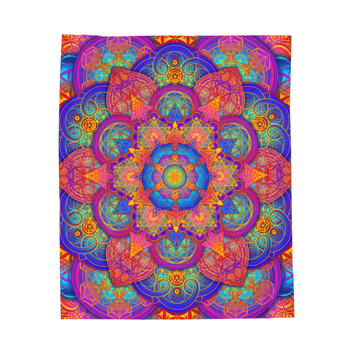 Psychedelic Velveteen Plush Blanket