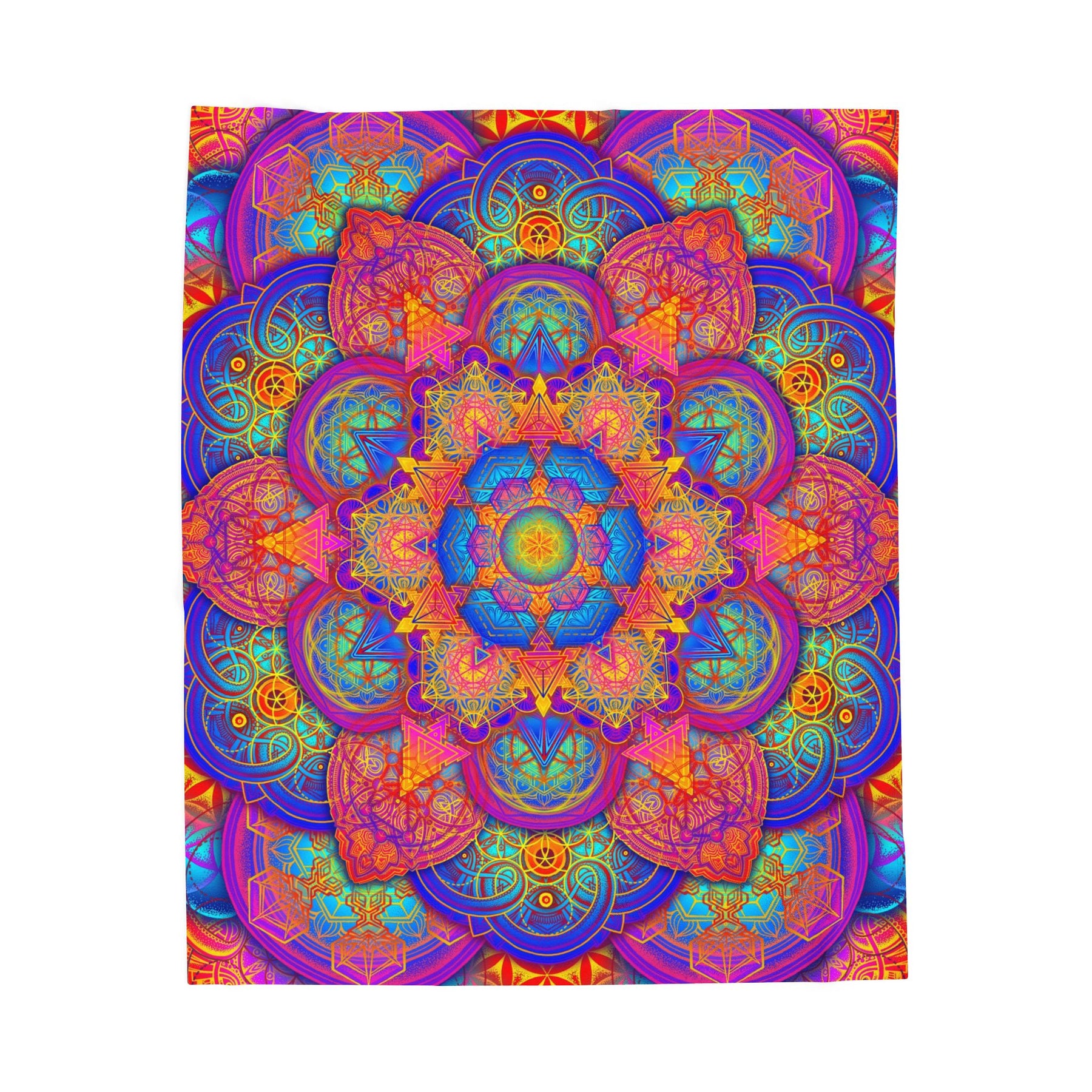 Psychedelic Velveteen Plush Blanket
