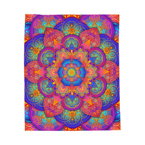 Psychedelic Velveteen Plush Blanket