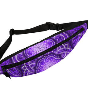 Purple Flower of Life Fanny Pack