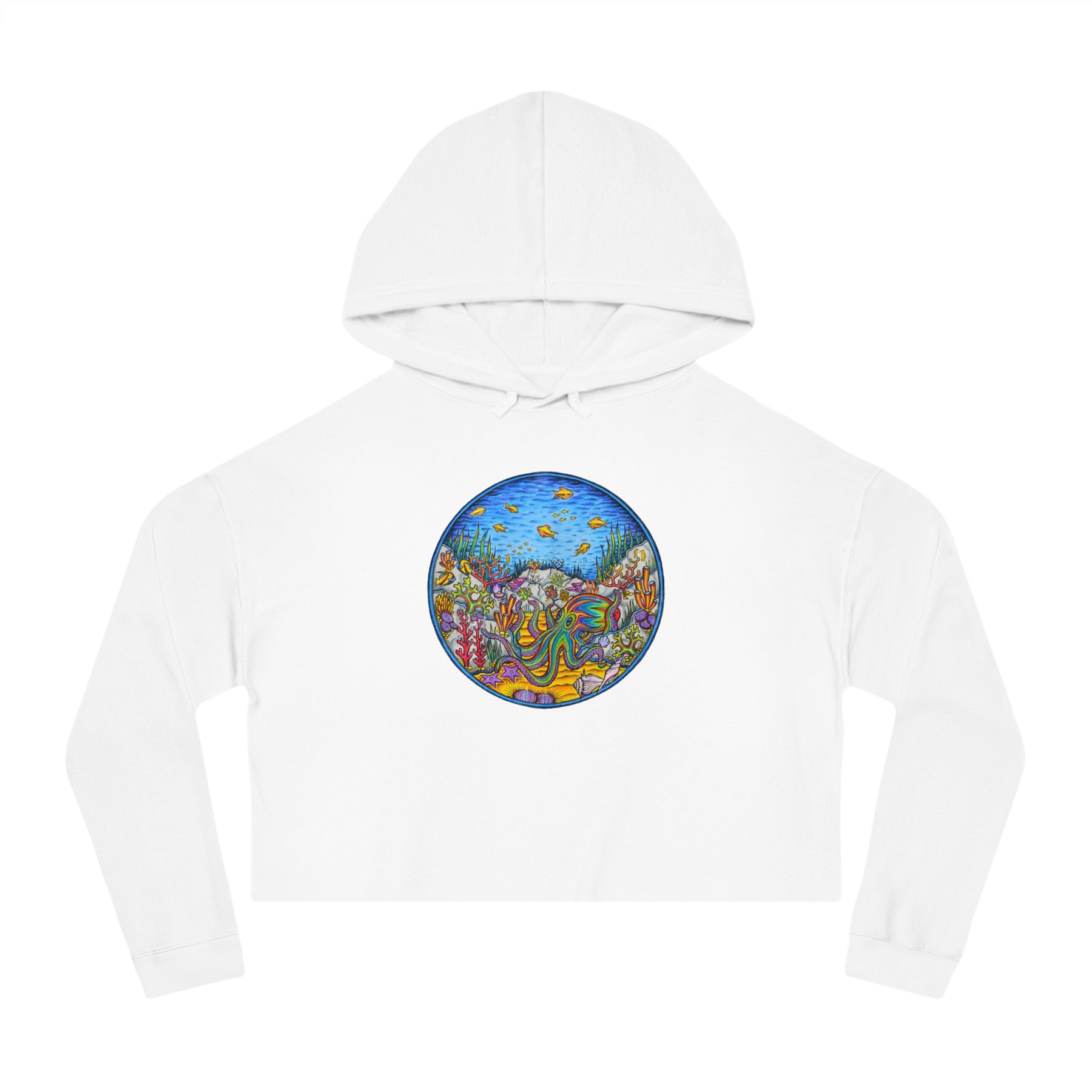 Octopus - Women’s Cropped Hooded Sweatshirt