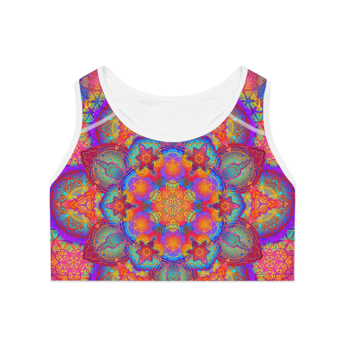 Psychedelic Mandala Sports Bra