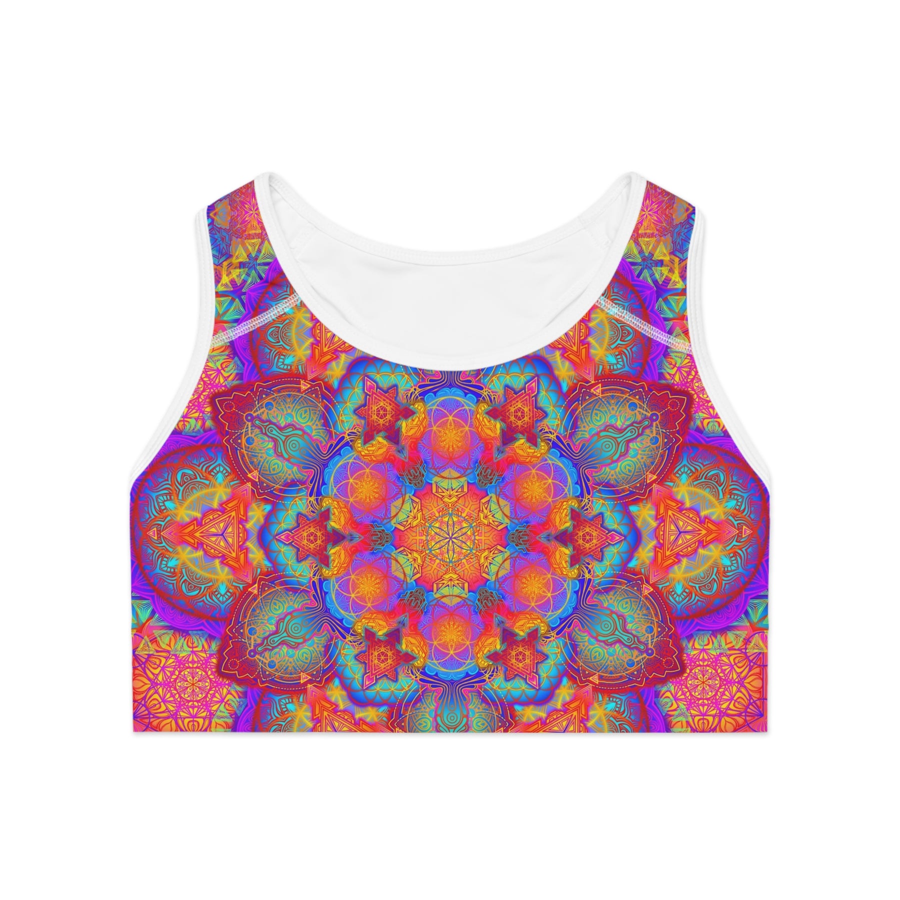 Psychedelic Mandala Sports Bra
