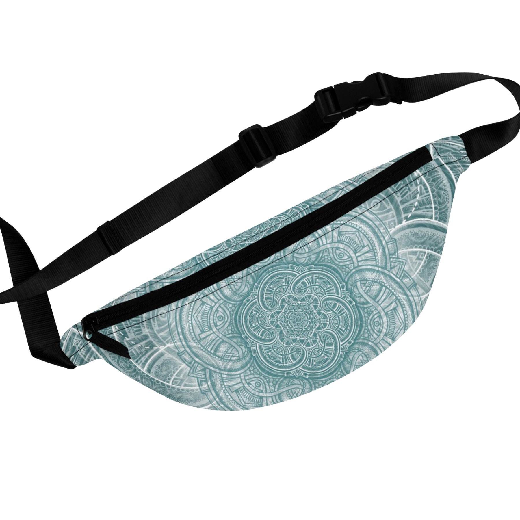 Blue Flower of Life Fanny Pack