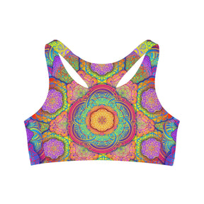 Psychedelic Mandala Sports Bra