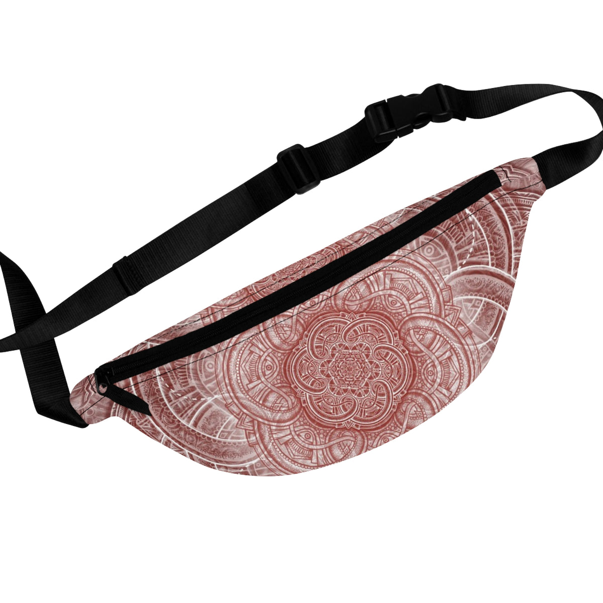 Red Flower of Life Fanny Pack
