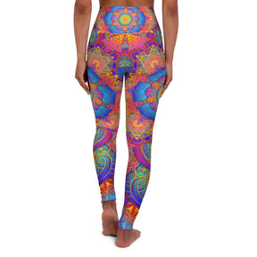 Psychedelic Mandala High Waisted Yoga Leggings