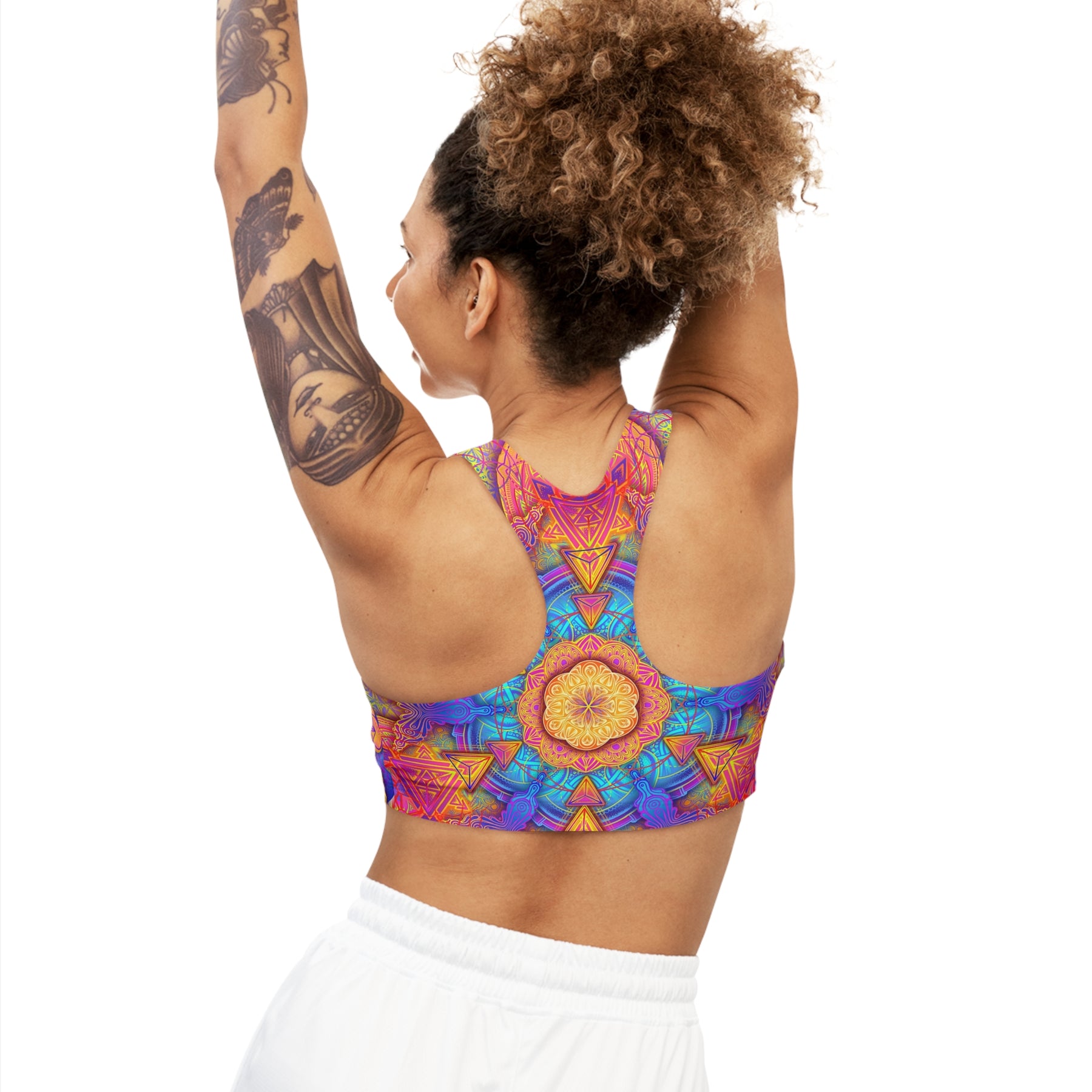 Sunset Mandala Seamless Sports Bra