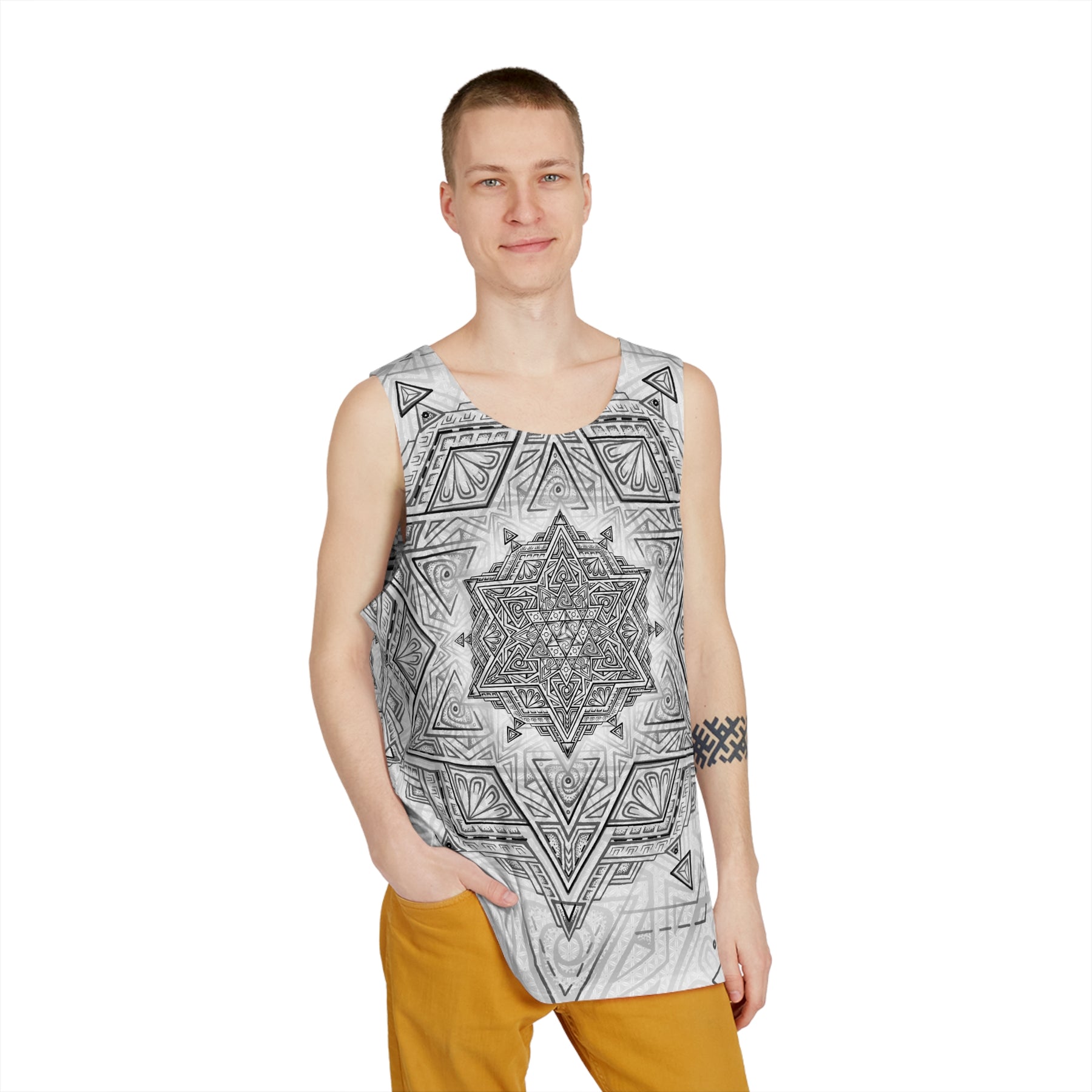 White Star Tetrahedron Men's Tank