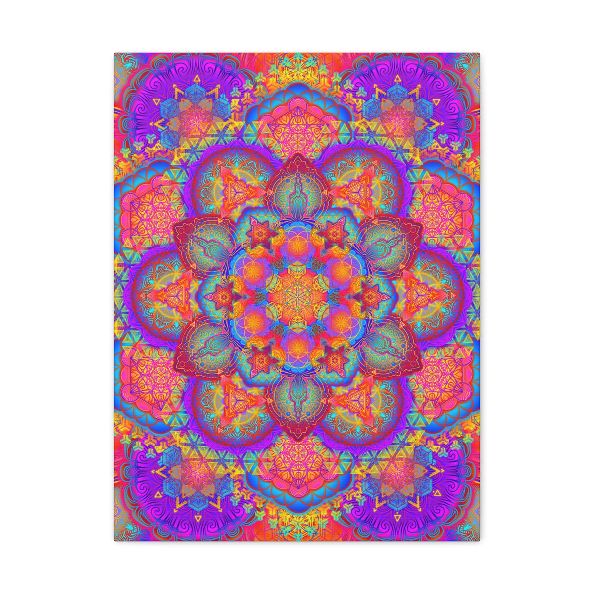 Psychedelic Mandala Canvas Print