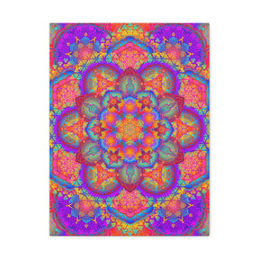 Psychedelic Mandala Canvas Print