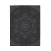 Blackout Mandala Velveteen Plush Blanket