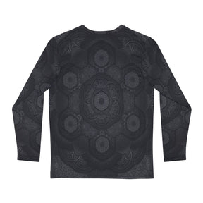 Blackout Mandala Men's Long Sleeve Shirt