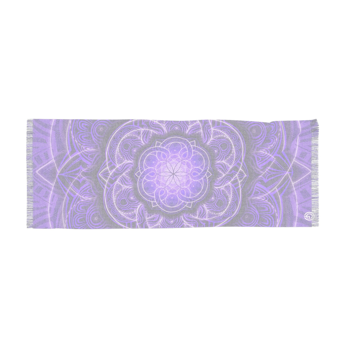 Purple Sacred Geometry Mandala Scarf