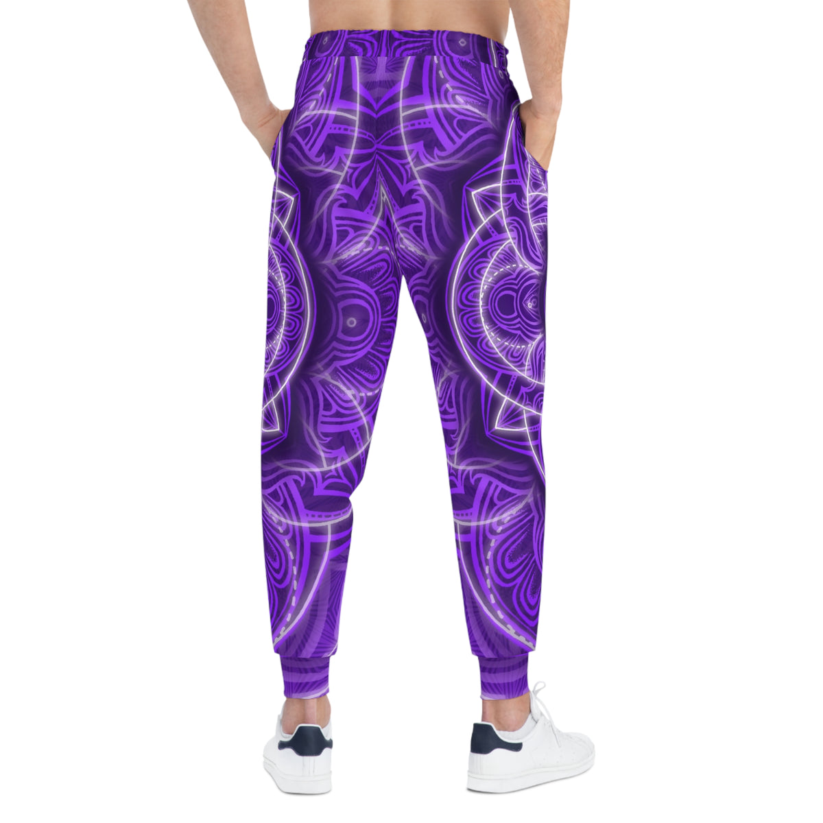 Purple Sacred Geometry Athletic Joggers