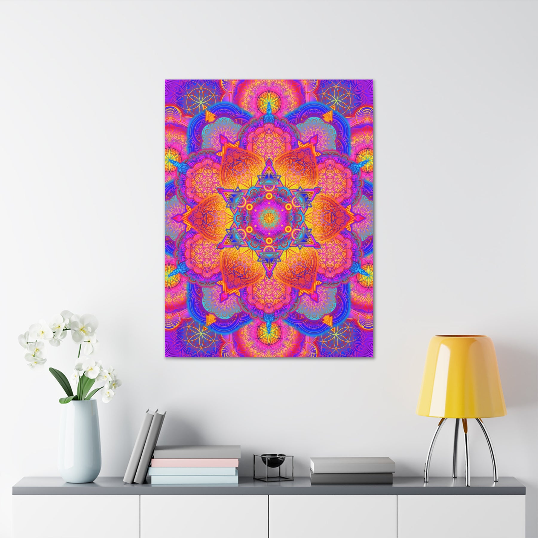 Starburst Mandala Canvas Print