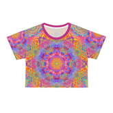 Psychedelic Mandala Crop Tee