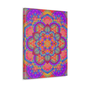 Psychedelic Mandala Canvas Print